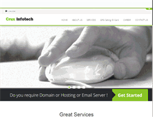 Tablet Screenshot of cruxinfotech.com